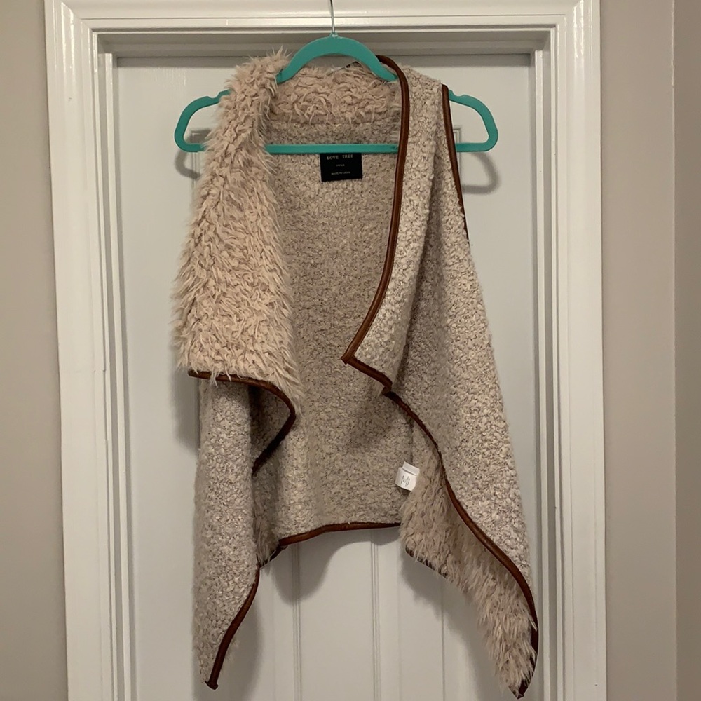 Faux Fur Vest - Small